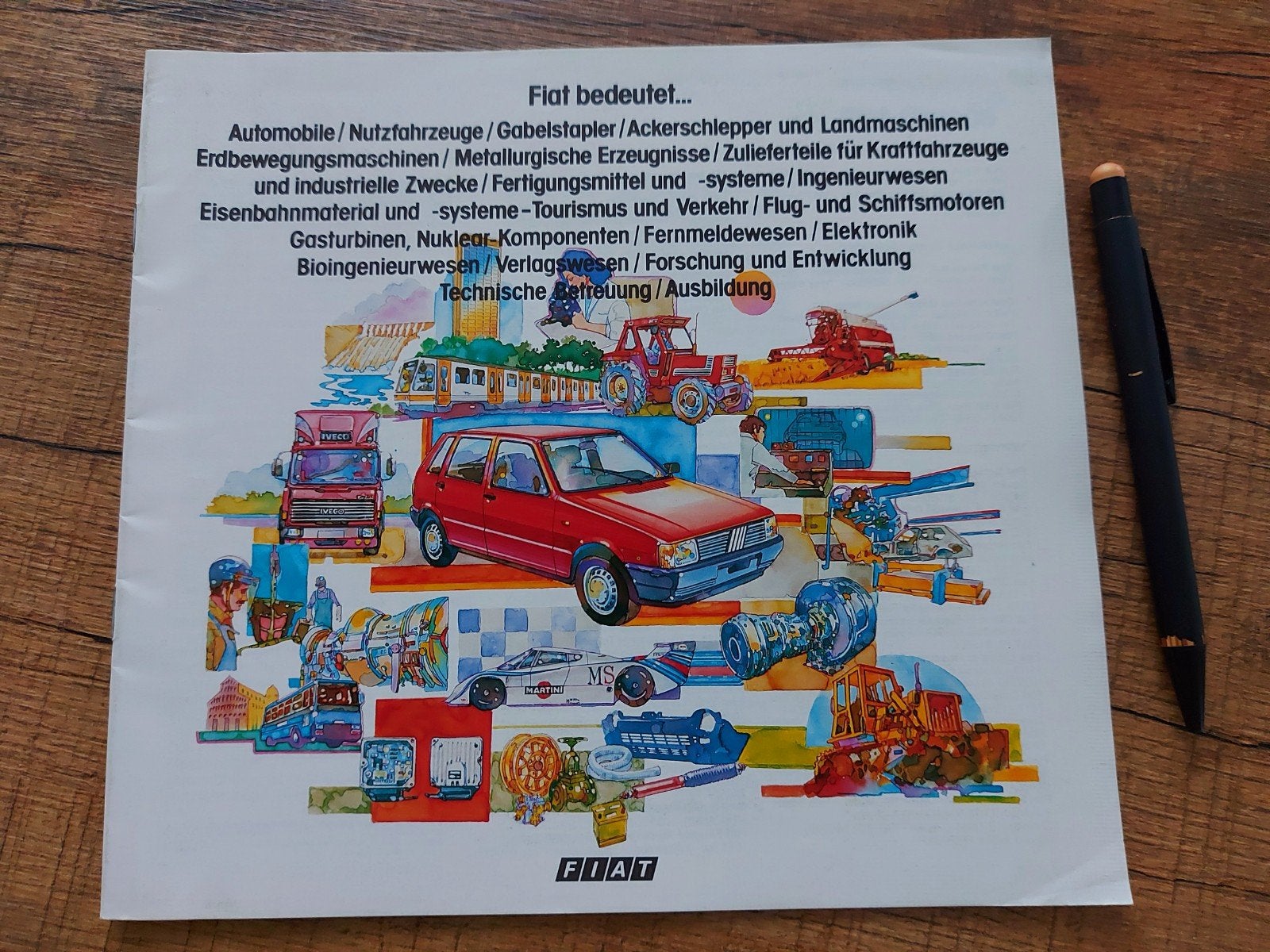 1983 Fiat groep informatieve Duitstalige folder, Ophalen of Verzenden, Zo goed als nieuw, Overige merken