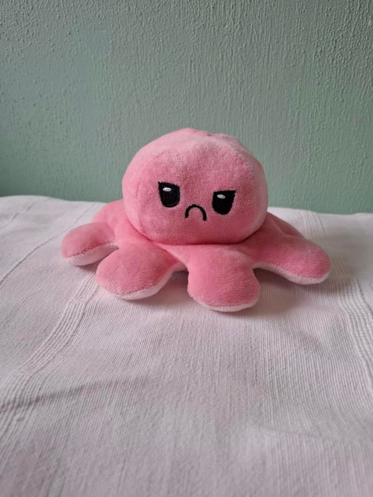 Omkeerbare Octopus Knuffel - Gemoedstoestand Knuffeltje, Kinderen en Baby's, Speelgoed | Knuffels en Pluche, Overige merken, Overige karakters
