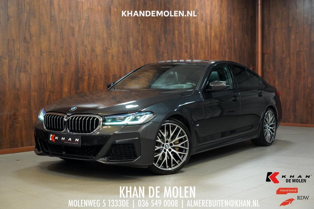 BMW 5-serie 530i M-Sport M Sport|Pano|Leder|HUD|Dealer onder, Auto's, Automaat, 1998 cc, Achterwielaandrijving, Gebruikt