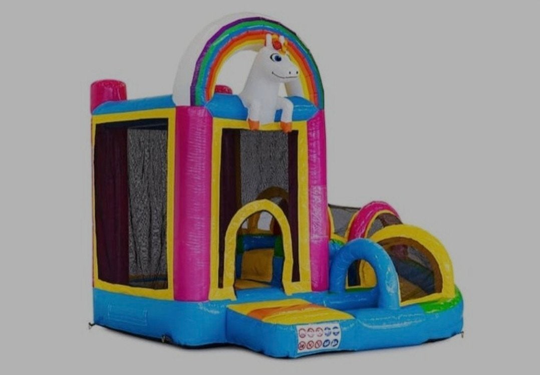 Springkussen Unicorn te koop, Ophalen, Zo goed als nieuw, Overige