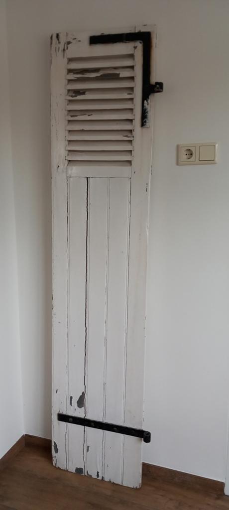 Origineel houten luik met louvre, h190, b42 cm, Ophalen, Gebruikt
