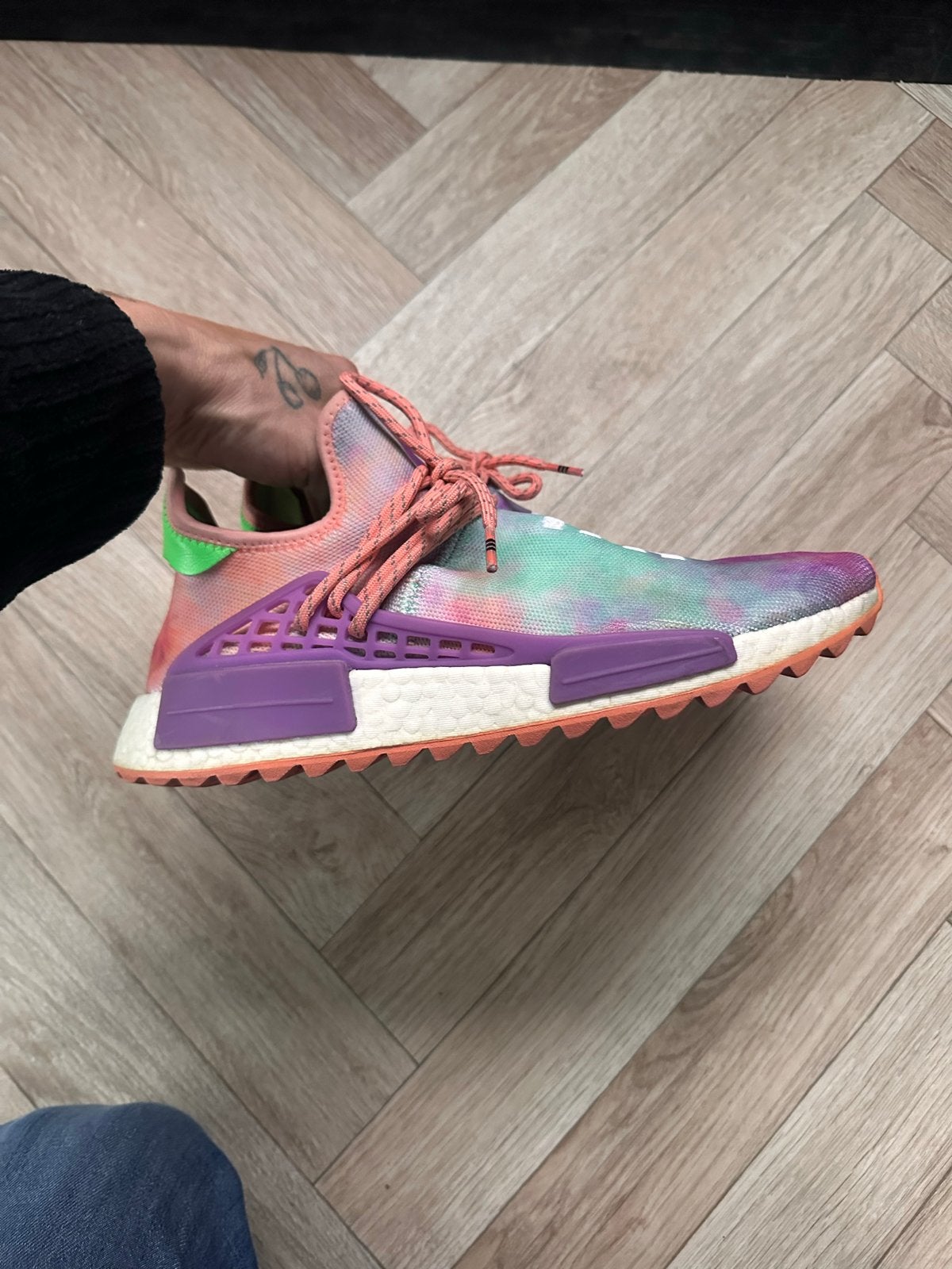 Adidas Pharrell Williams Human Race NMD Tie-Dye Sneakers, Ophalen, Gedragen, Overige kleuren, Sneakers of Gympen