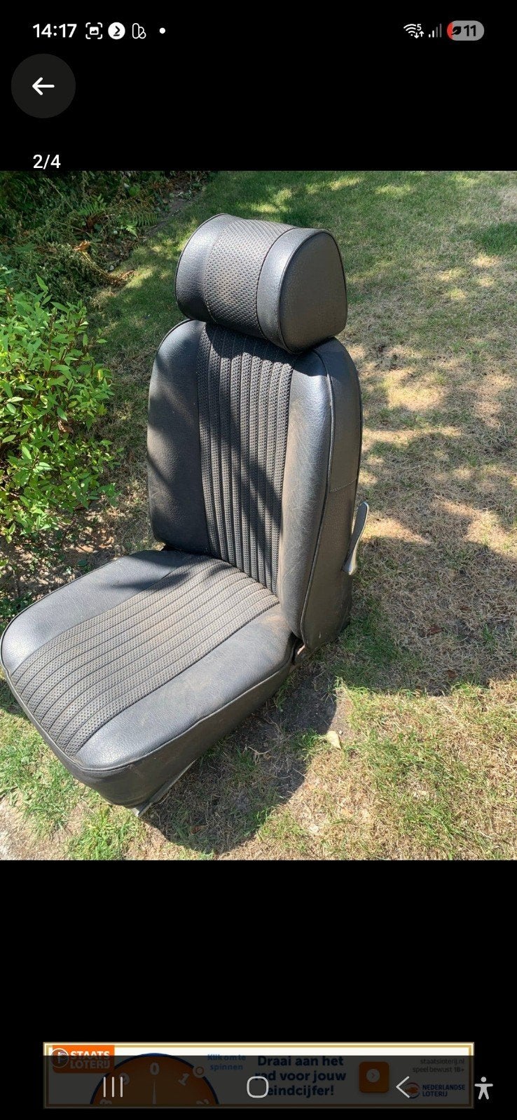 Stoelhoes MGB - Klassieke Zwarte Bekleding, Ophalen of Verzenden, Gebruikt, Oldtimer onderdelen