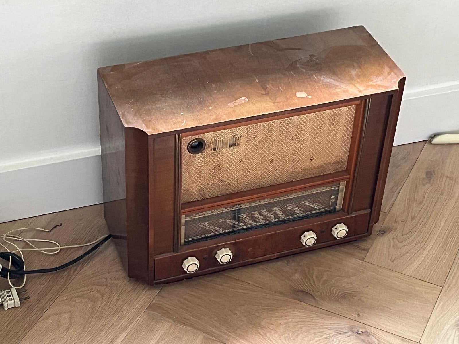 Oude Philips radio - Vintage buizenradio, Ophalen of Verzenden, Gebruikt, Radio