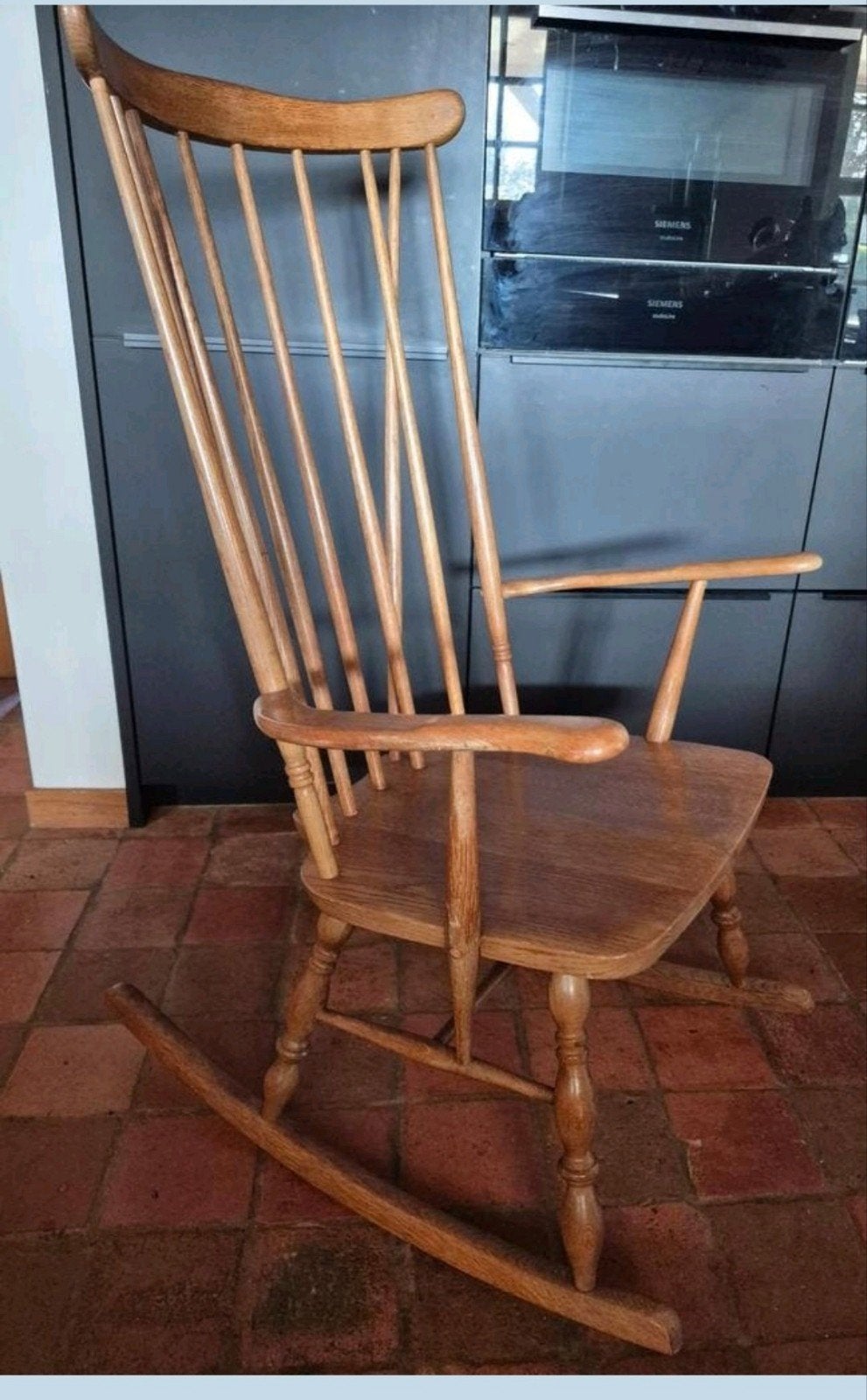Vintage Scandinavische Schommelstoel - Perfecte Staat, Ophalen of Verzenden