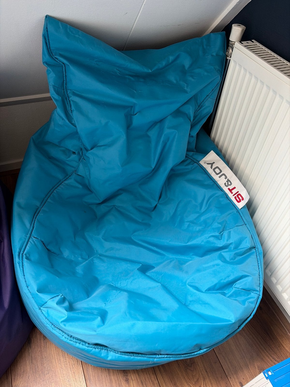 Zitzakken Sit & Joy - Blauw en Paars, Ophalen of Verzenden, Gebruikt, Blauw, Zitzak