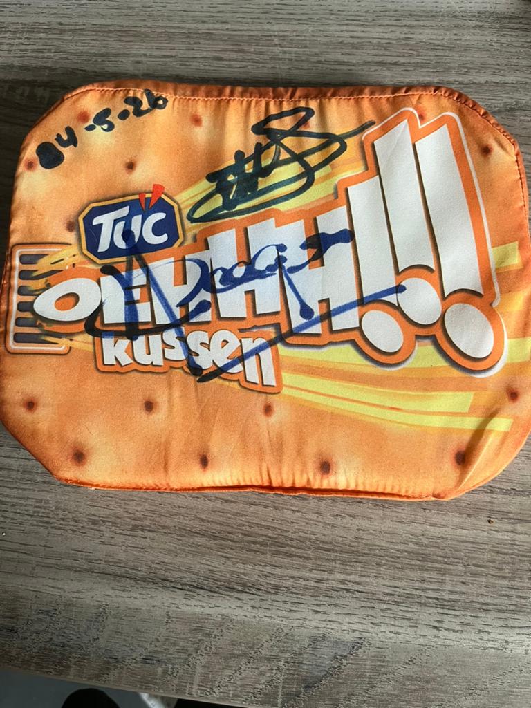Handtekening stef ekkel en harry vermeegen, Ophalen of Verzenden, Zo goed als nieuw, Levenslied of Smartlap