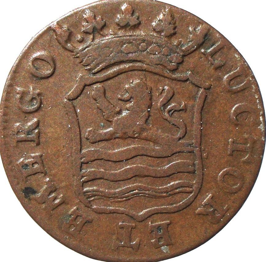 Nederland - Zeelandia - Zeeland duit 1796, Ophalen of Verzenden, Vóór koninkrijk, Overige waardes, Losse munt
