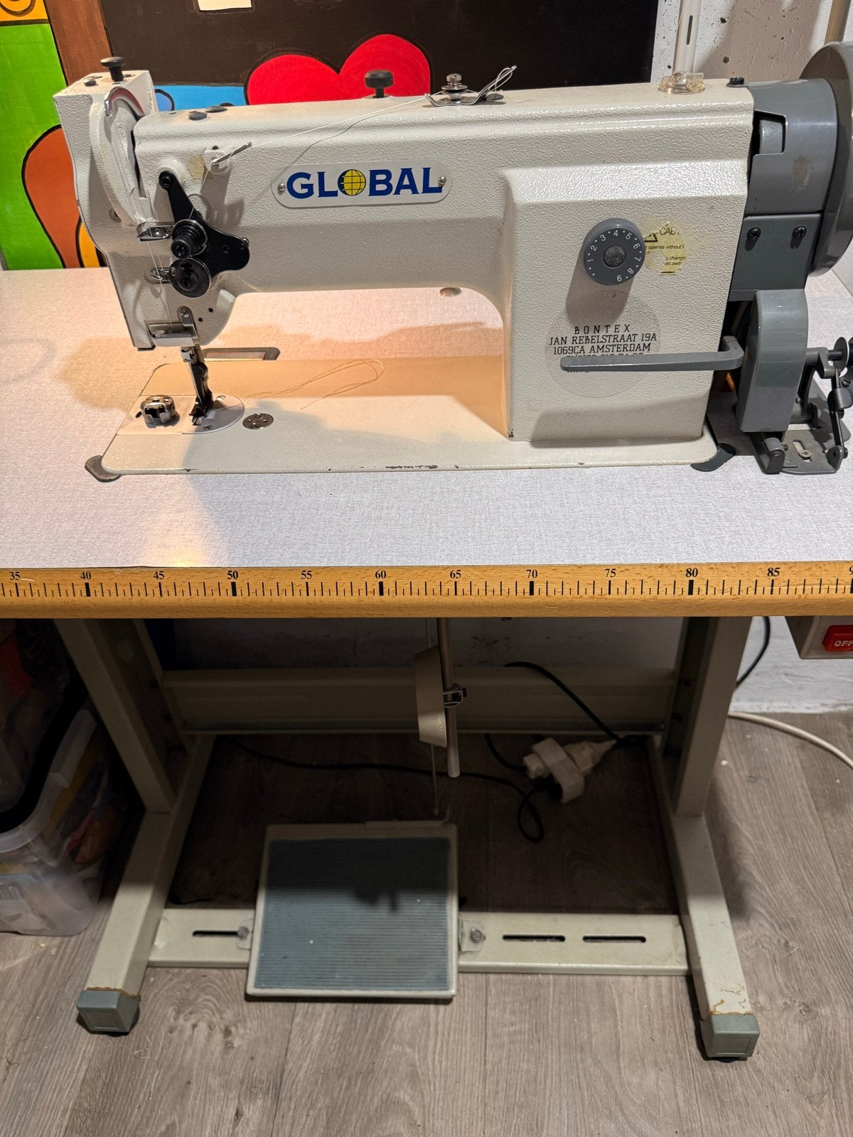 Industriële Global Naaimachine met Dubbel Transport, Hobby en Vrije tijd, Gebruikt, Naaimachine, Industrieel, Ophalen