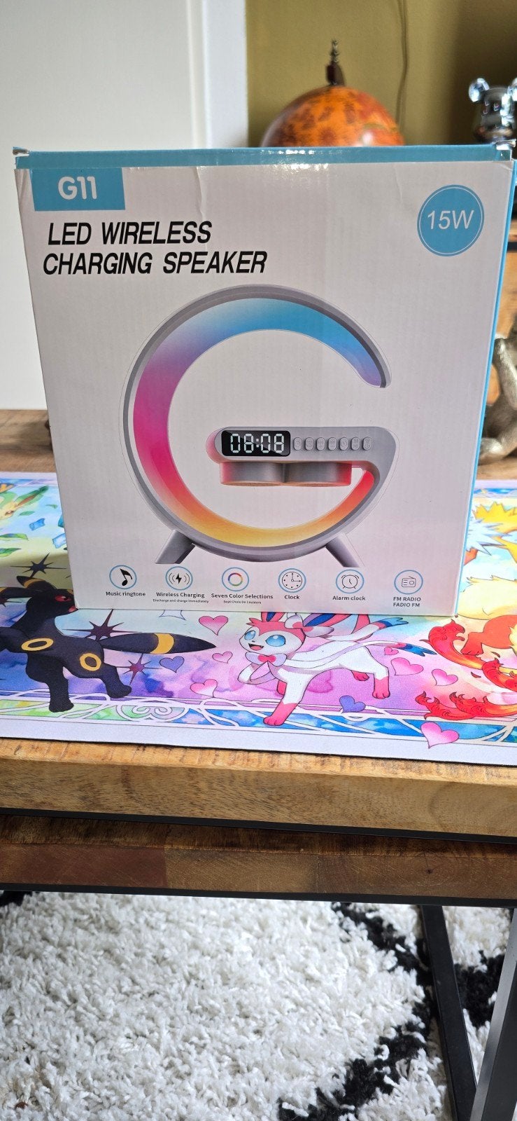 G11 LED Wireless charging speaker + Radio, Telecommunicatie, Mobiele telefoons | Telefoon-opladers, Universeel, Oplaadstation