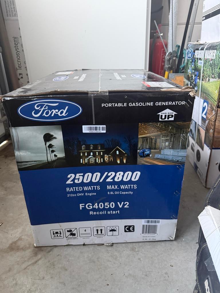 Ford FG4050 V2 Draagbare Benzine Generator 2500/2800W, Doe-het-zelf en Verbouw, Gereedschap | Overige machines, Nieuw, Ophalen