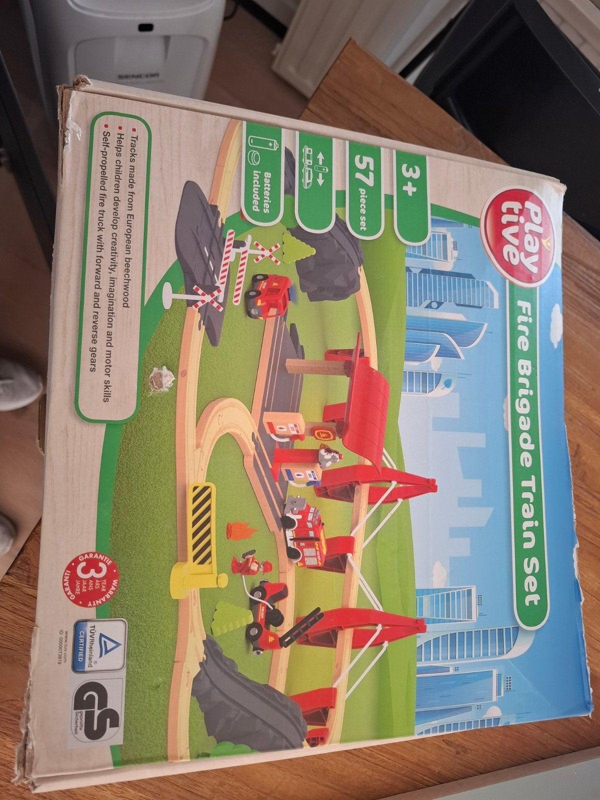 Playtive Fire Brigade Treinset - 57-delig, Ophalen of Verzenden, Gebruikt