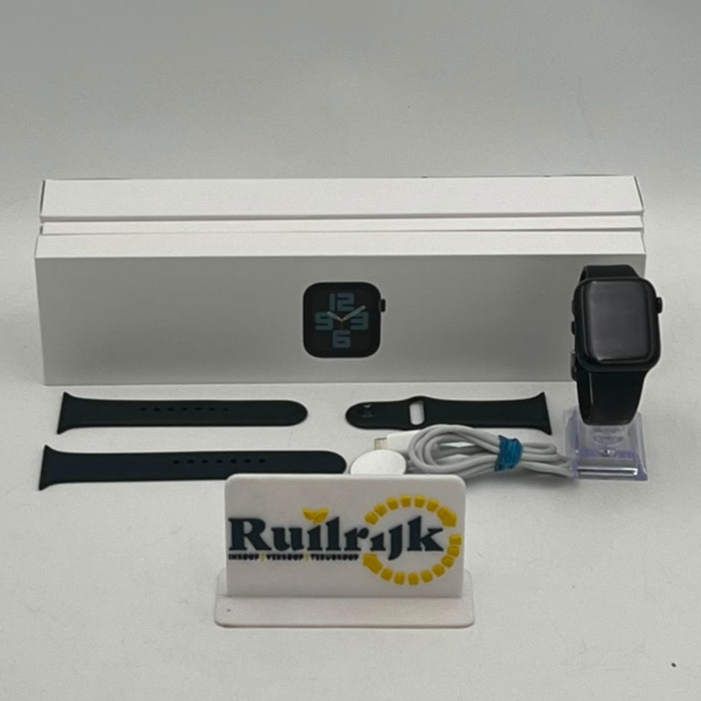 Apple Watch 44mm SE 2 Midnight Alu GPS - Met garantie, Sieraden, Tassen en Uiterlijk, Horloges | Kinderen, Ruilrijk, Gebruikt
