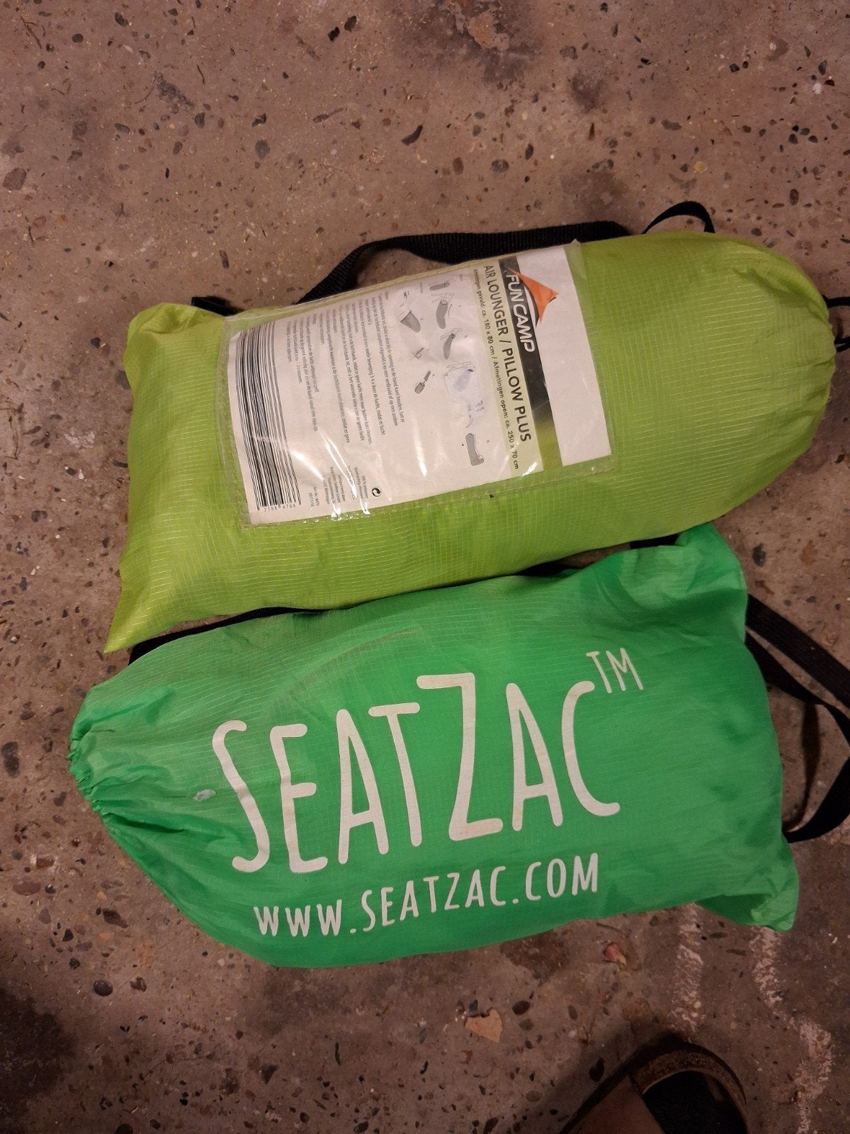 Fun Camp Air Lounger / Pillow Plus & SeatZac, Ophalen of Verzenden, Zo goed als nieuw