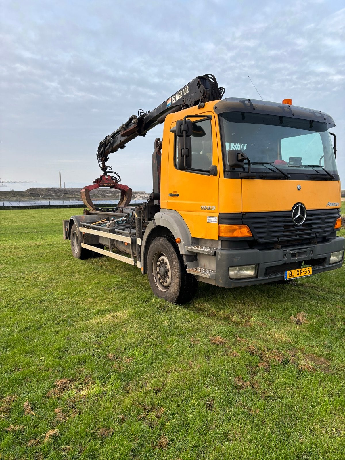 Mercedes Atego knijper auto, Zwart, Particulier, Te koop, Euro 3