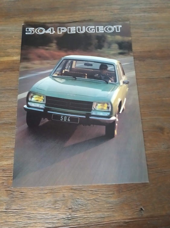 Peugeot 504 1977 20 pag., Verzenden, Zo goed als nieuw, Peugeot