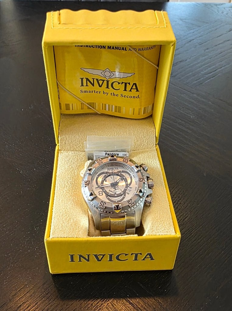 Invicta Reverse Model 5525, Staal, Staal, Polshorloge, Zo goed als nieuw