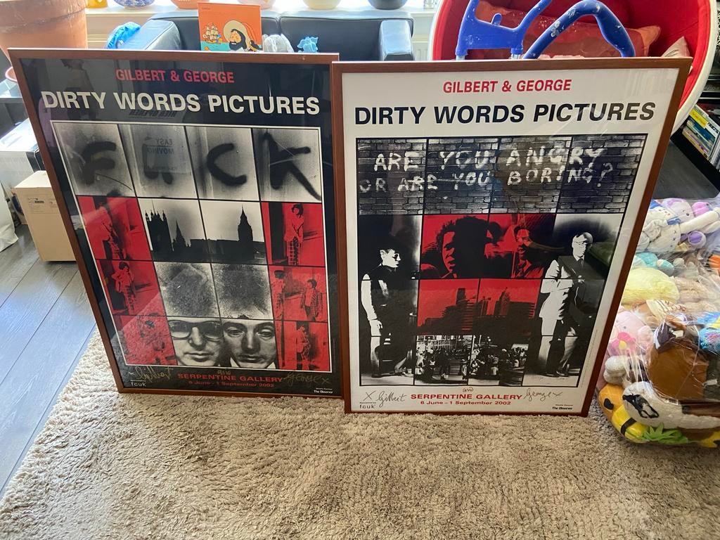 Gilbert & George 'Dirty Words Pictures' Serpentine Gallery, Antiek en Kunst, Ophalen