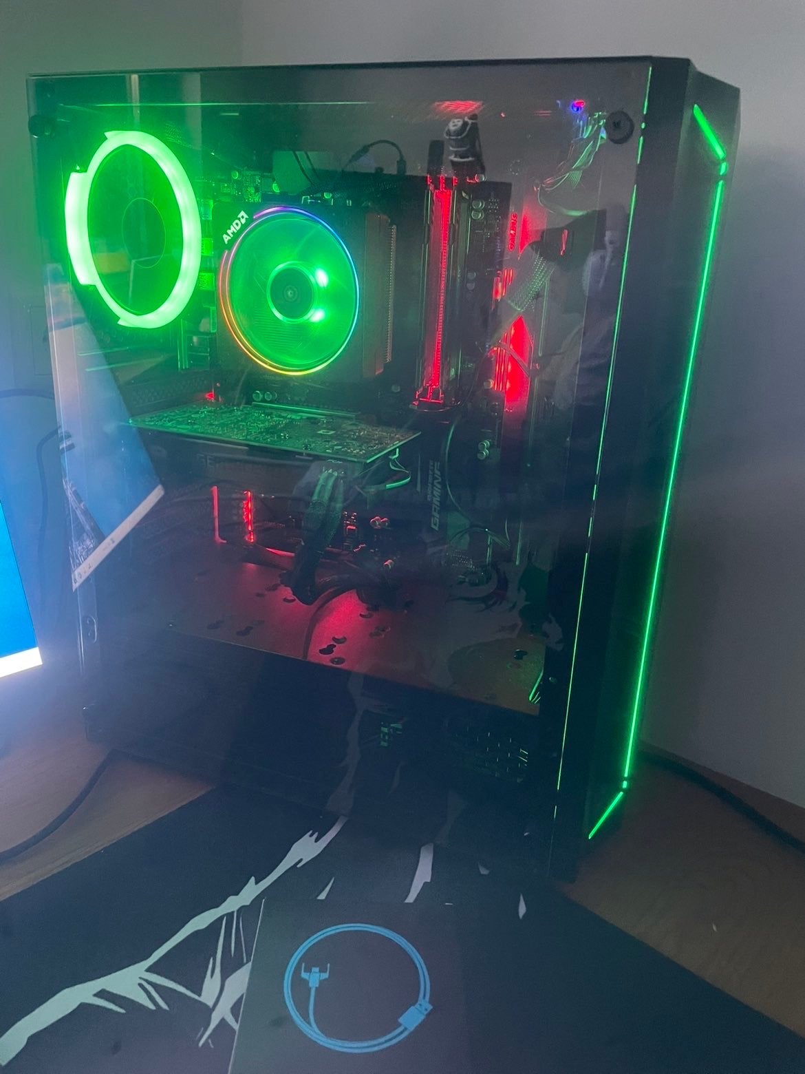 Gaming PC met AMD Ryzen 7 1800X en NVIDIA RTX 2060, Computers en Software, Desktop Pc's, Ophalen of Verzenden, Zo goed als nieuw