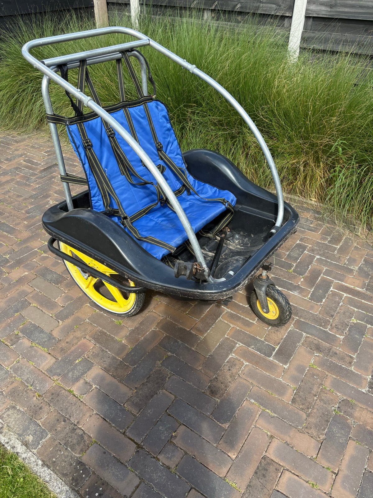 Kinderfietskar met zitje en gordels, Ophalen, Gebruikt, Kinderkar, 40 tot 60 kg