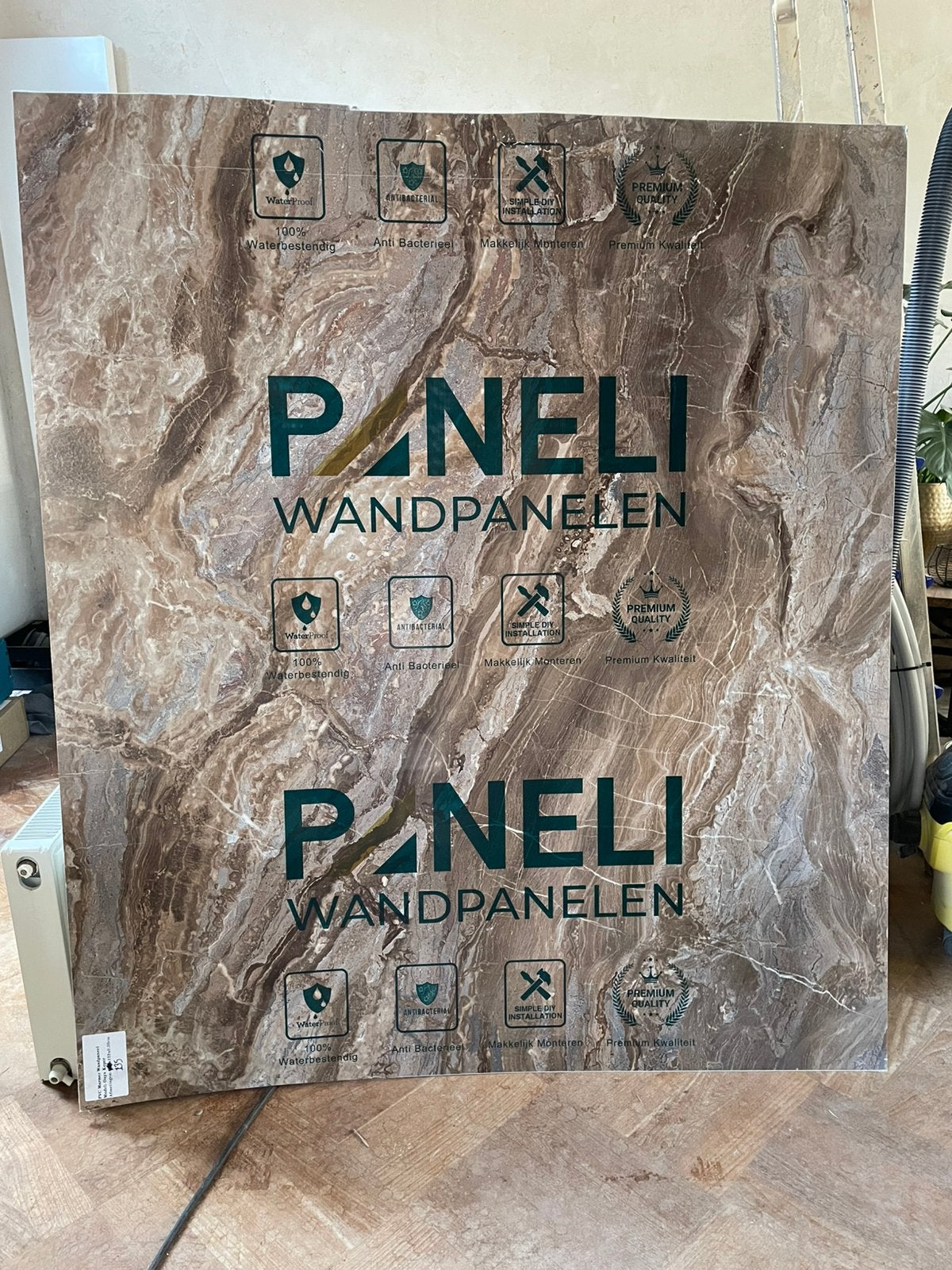 Paneli PVC marmer wand paneel, Ophalen, Zo goed als nieuw, Koper, Toilet