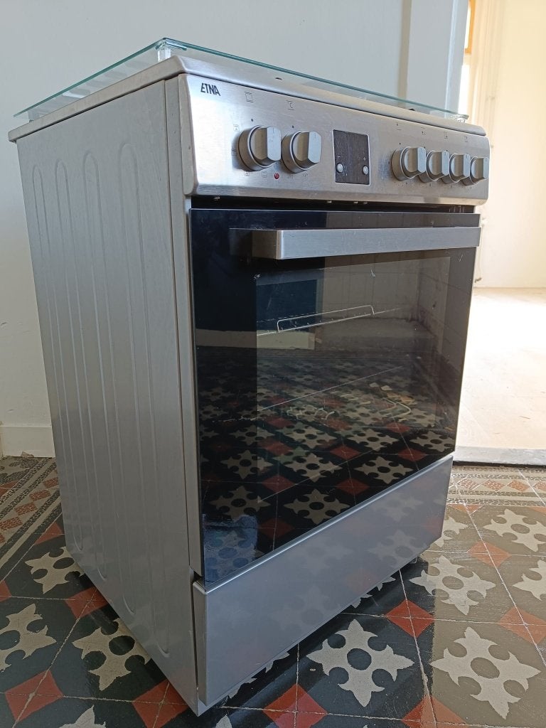 Etna gasfornuis met oven, Ophalen, Gebruikt, 60 cm of meer, 4 kookzones