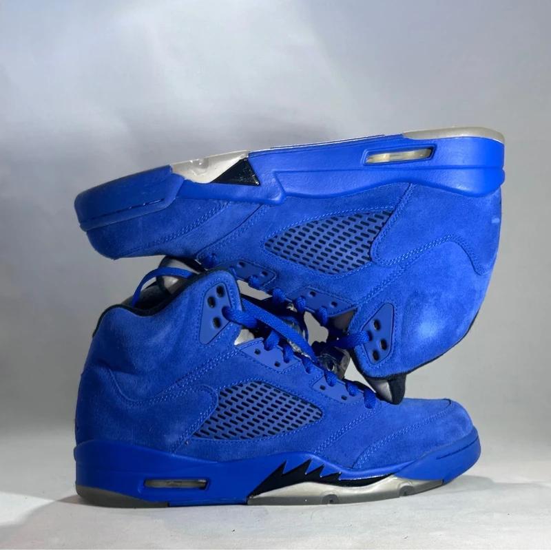Nike Air Jordan 5 Retro Raging Bull - Maat 42.5, Ophalen of Verzenden, Zo goed als nieuw, Blauw, Sneakers of Gympen