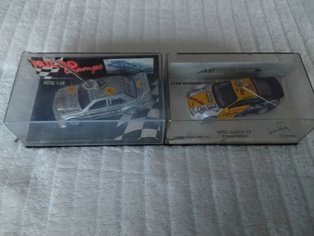1:64 schaalmodel microchamps BMW en Opel calibra, Ophalen of Verzenden, Gebruikt, Auto, Overige merken