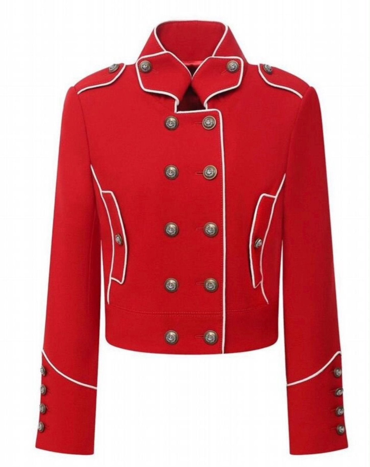 Dolce & Gabbana Rode Militaire Jas - Maat 40 IT, Ophalen of Verzenden, Nieuw, Maat 38/40 (M), Rood
