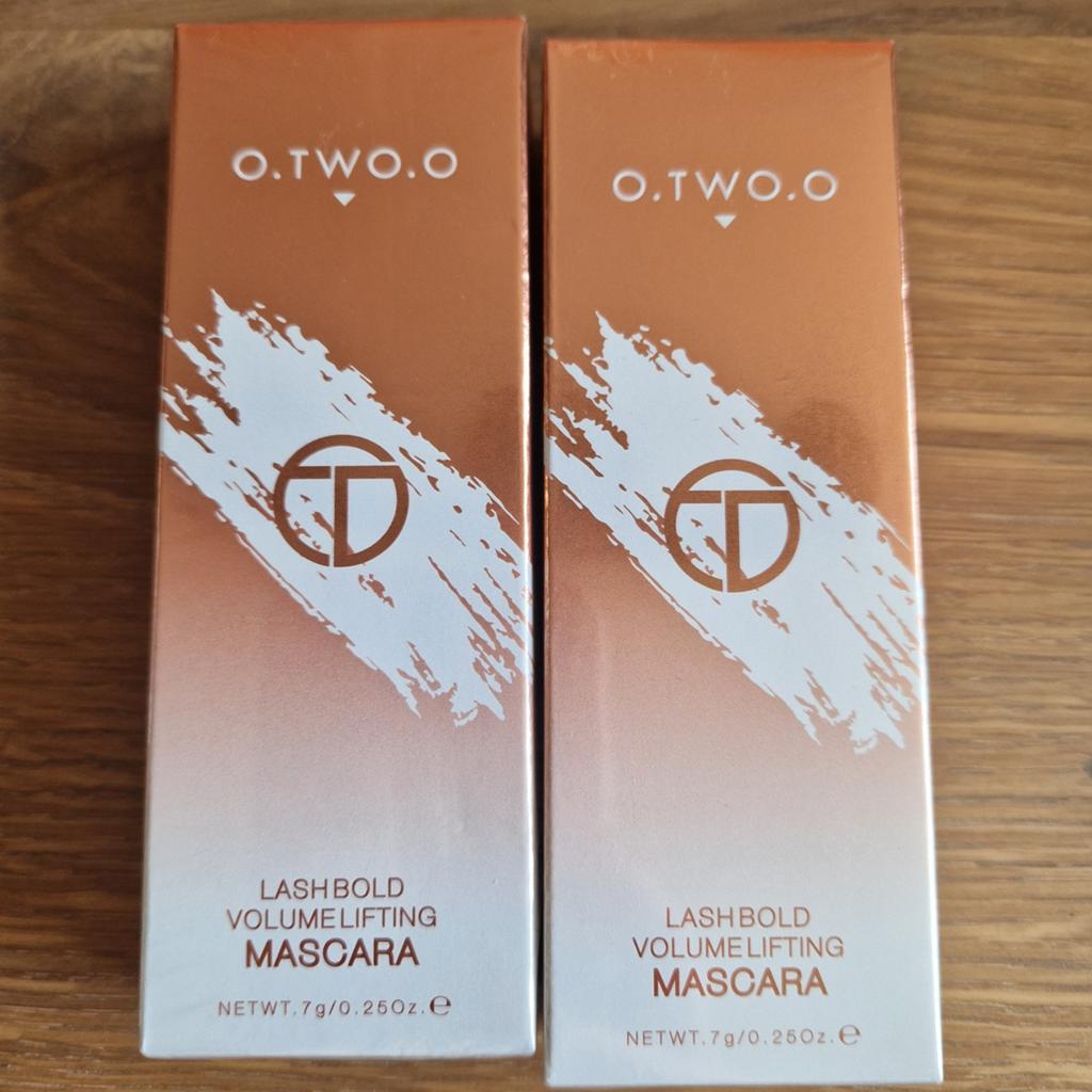 2x O.TWO.O Lash Bold Volume Lifting Mascara - Nieuw, Ogen, Zwart, Nieuw, Ophalen of Verzenden