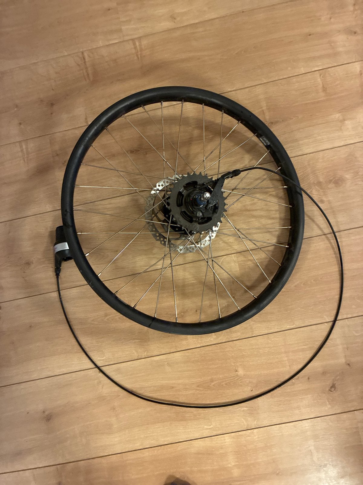 24 inch achterwiel met Shimano Nexus Inter 5e en shifter, Ophalen of Verzenden, Gebruikt, Elektrische fiets, Wiel