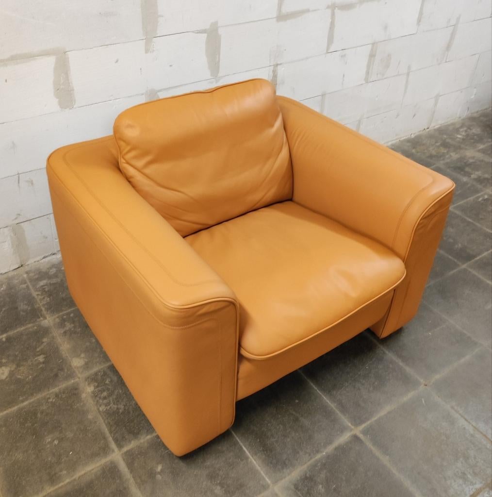 Luxe leren DeSede vintage design fauteuil - i.z.g.st., Ophalen of Verzenden