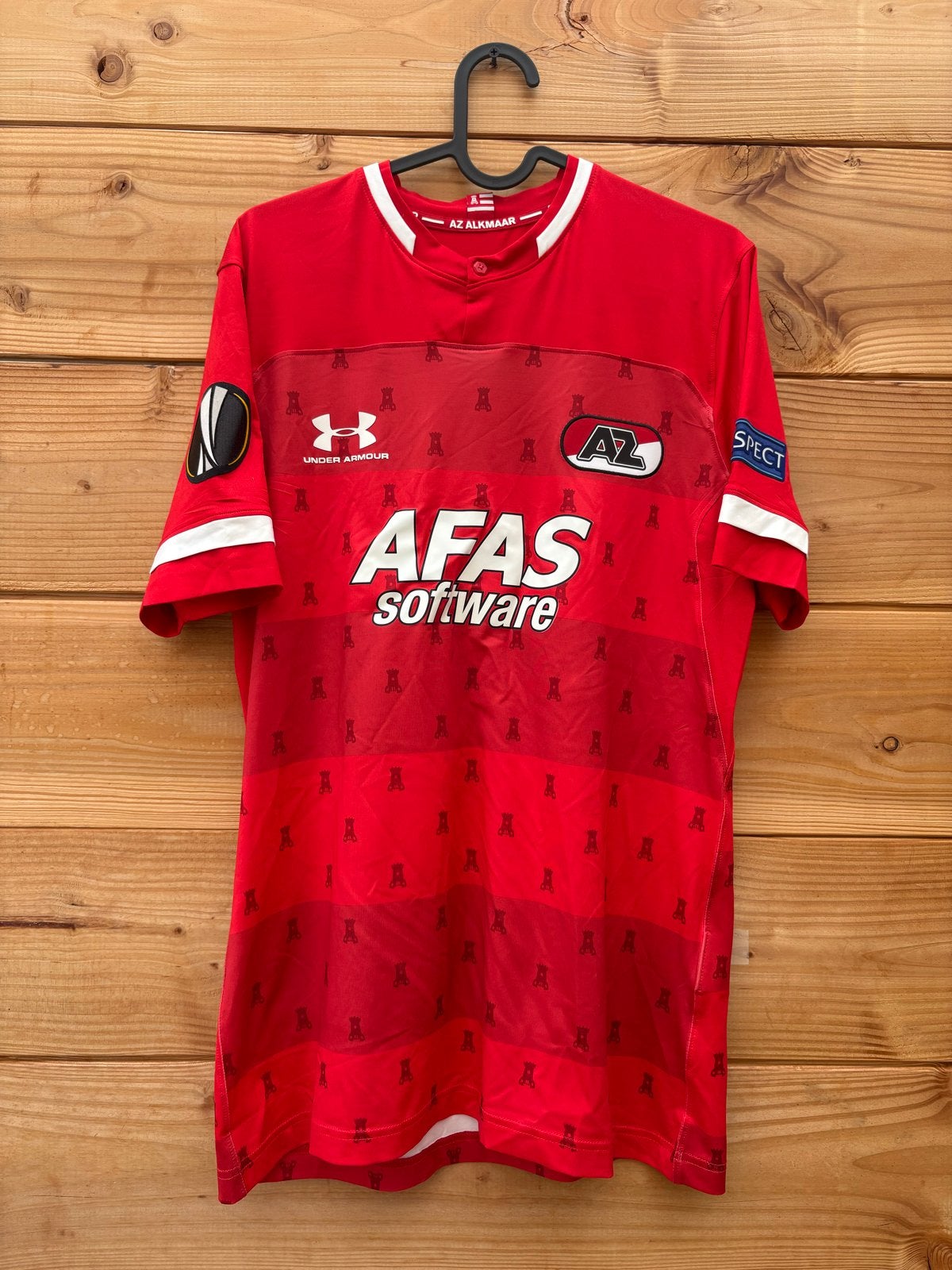 Matchworn shirt Leon Bergsma AZ Europa League, Verzamelen, Sportartikelen en Voetbal, Ophalen of Verzenden, Zo goed als nieuw