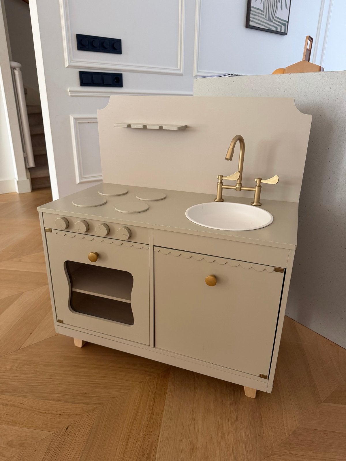 Petit Amelie Speelgoedkeuken - Houten Kinderkeuken, Ophalen of Verzenden, Gebruikt, Hout, Speelkeuken