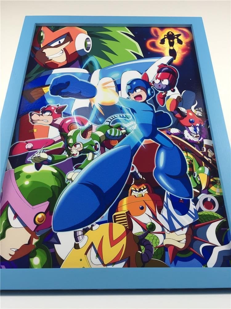 MEGAMAN Capcom Retro Gaming Arcade Poster, 1 speler, Verzenden, Nieuw, Vanaf 3 jaar