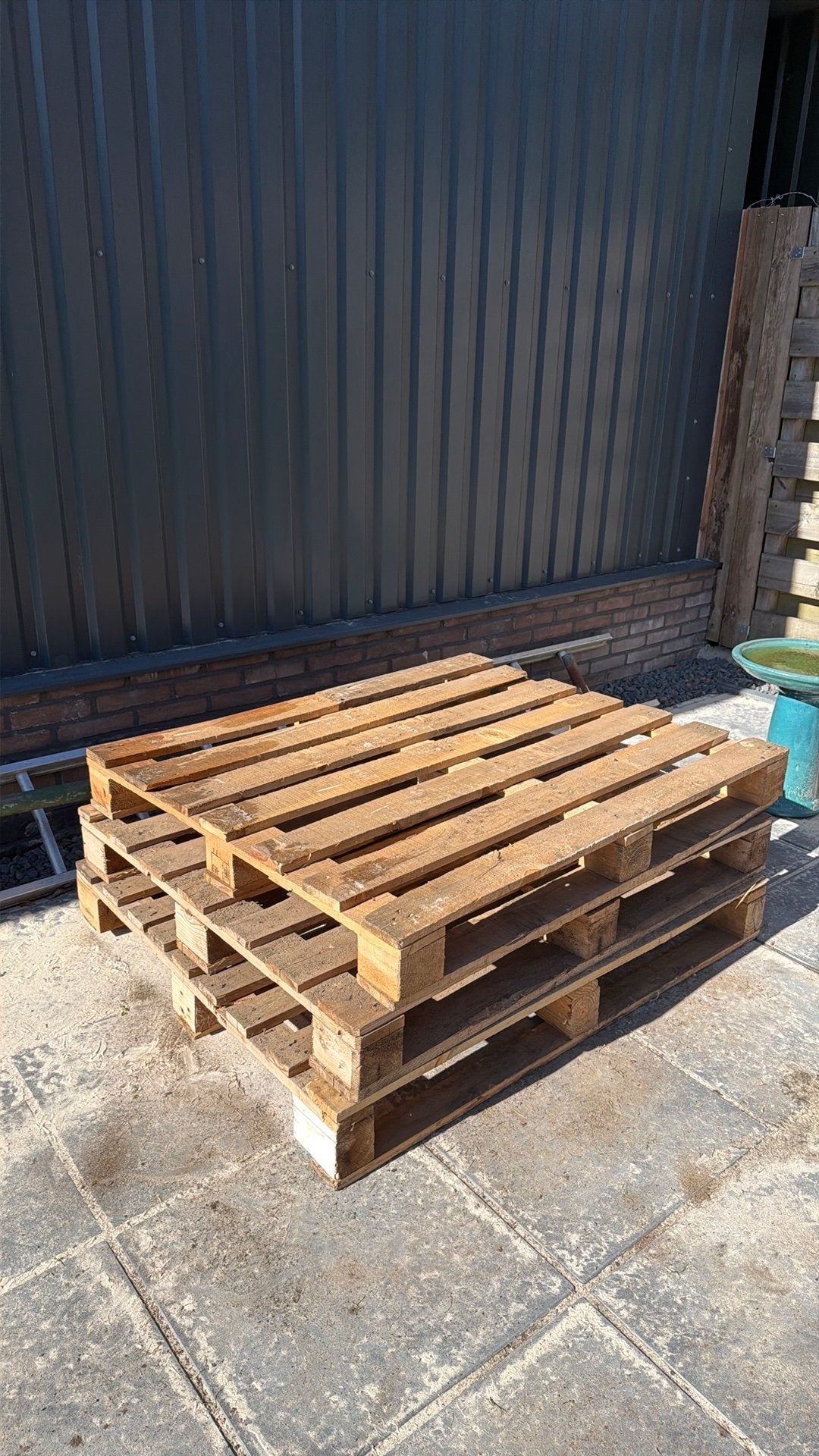 3 gratis pallets af te halen, Ophalen, Gebruikt, Pallet, Minder dan 200 cm
