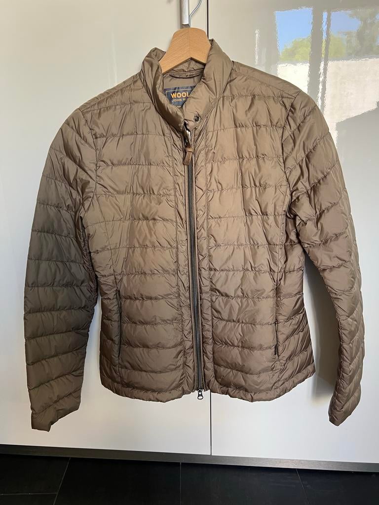 Woolrich Lichtgewicht Donsjack - Maat S, Ophalen of Verzenden, Zo goed als nieuw, Maat 36 (S), Groen