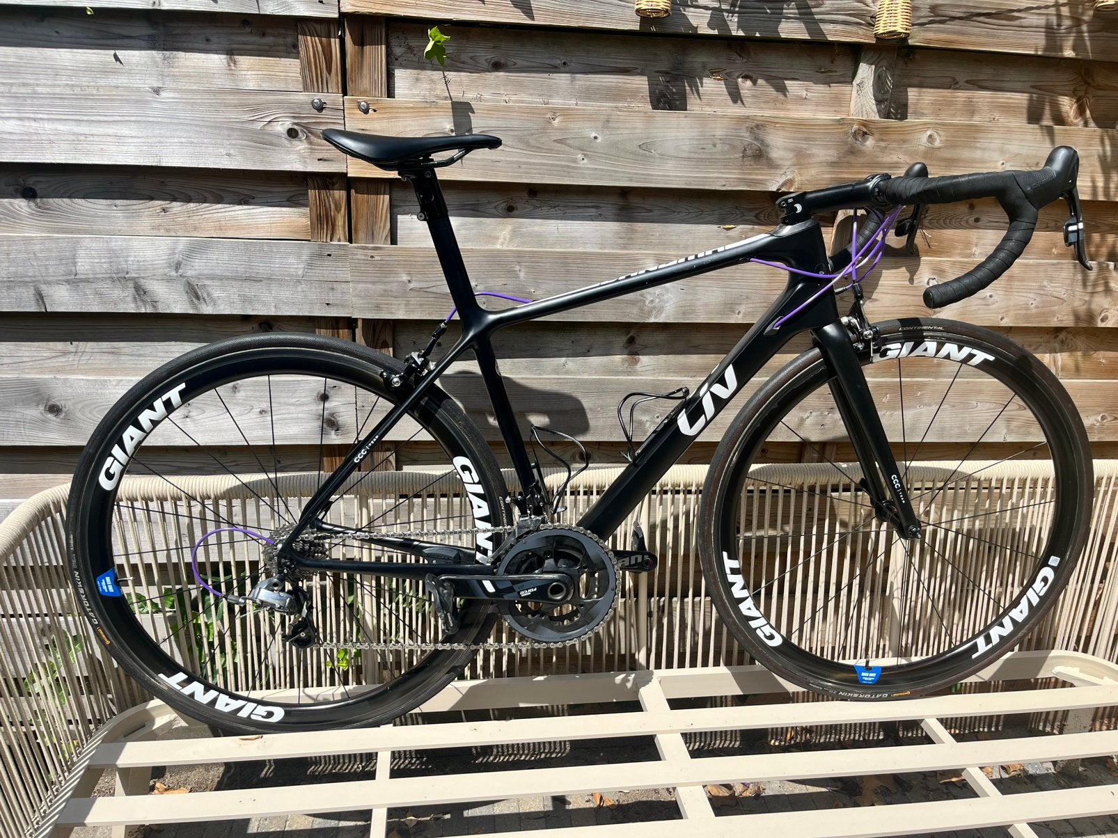 Liv Langma Advanced SL Carbon Racefiets CCC-Liv Team, 28 inch, Gebruikt, Velgrem, Meer dan 20 versnellingen