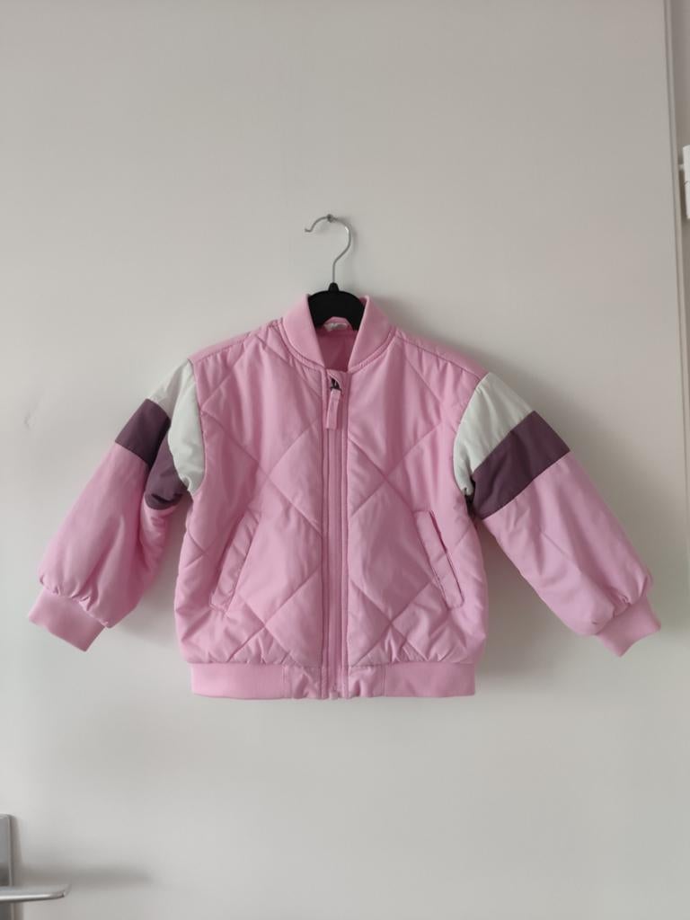Hema roze meisjes tussenjas 86 - 92 heel goed, Kinderen en Baby's, Babykleding | Maat 86, Meisje, Ophalen of Verzenden, Zo goed als nieuw