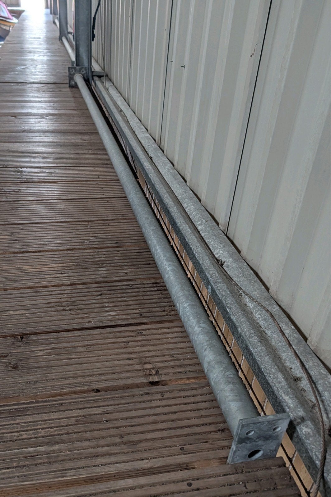 5x Verzinkte stalen staanders – 384 cm, Ophalen, Gebruikt, IJzer