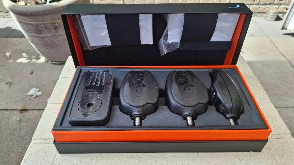 Fox Micron RX+ 3+1 Rod Set beetverklikkers / piepers., Ophalen of Verzenden, Zo goed als nieuw, Complete set