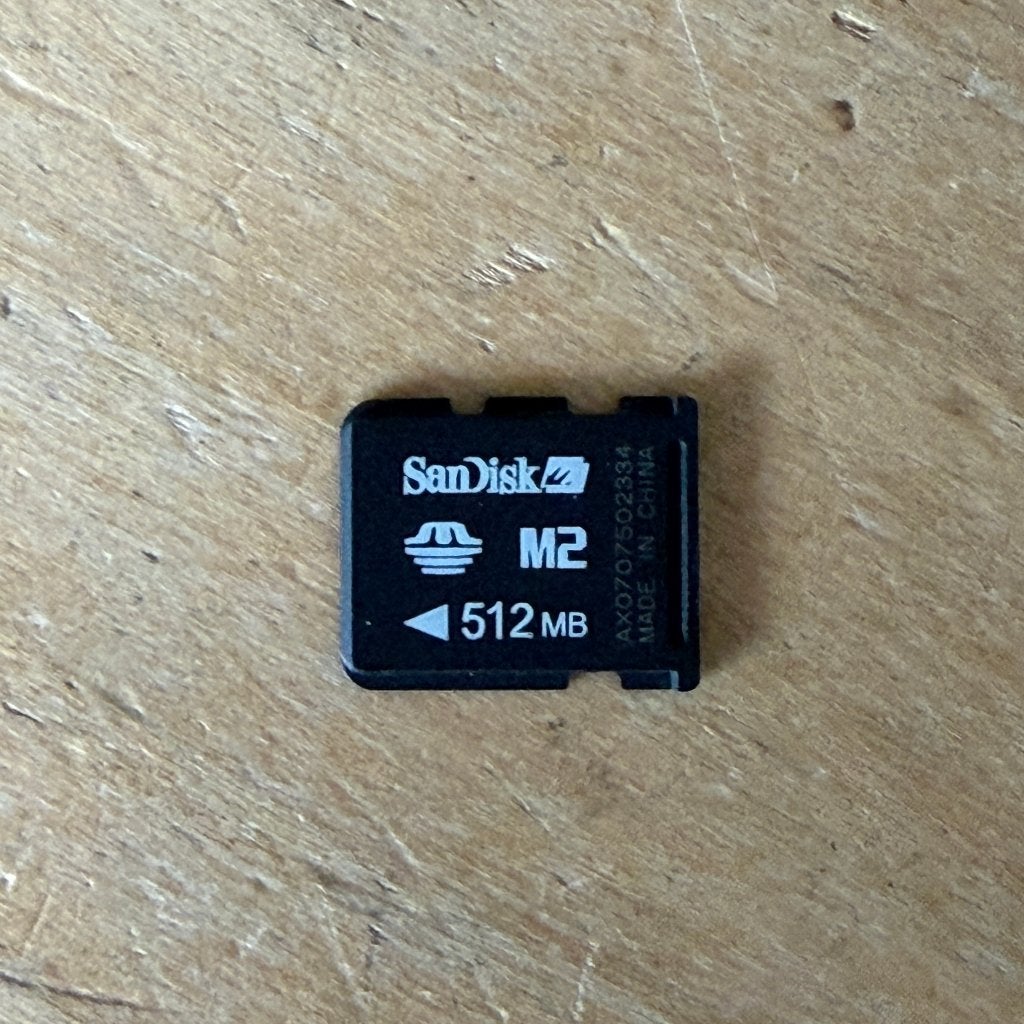 SanDisk Memory Stick Micro (M2) 512MB, Gebruikt, Overige typen, Fotocamera, Sony, SanDisk