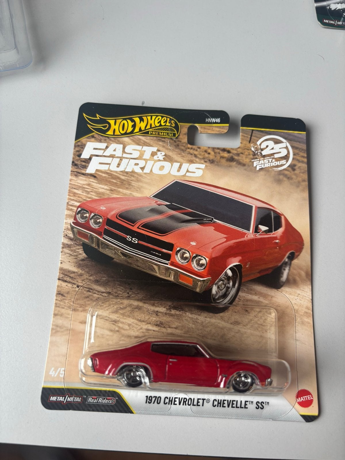 Hot Wheels Premium Fast & Furious 1970 Chevrolet Chevelle SS, Ophalen of Verzenden, Nieuw, Auto