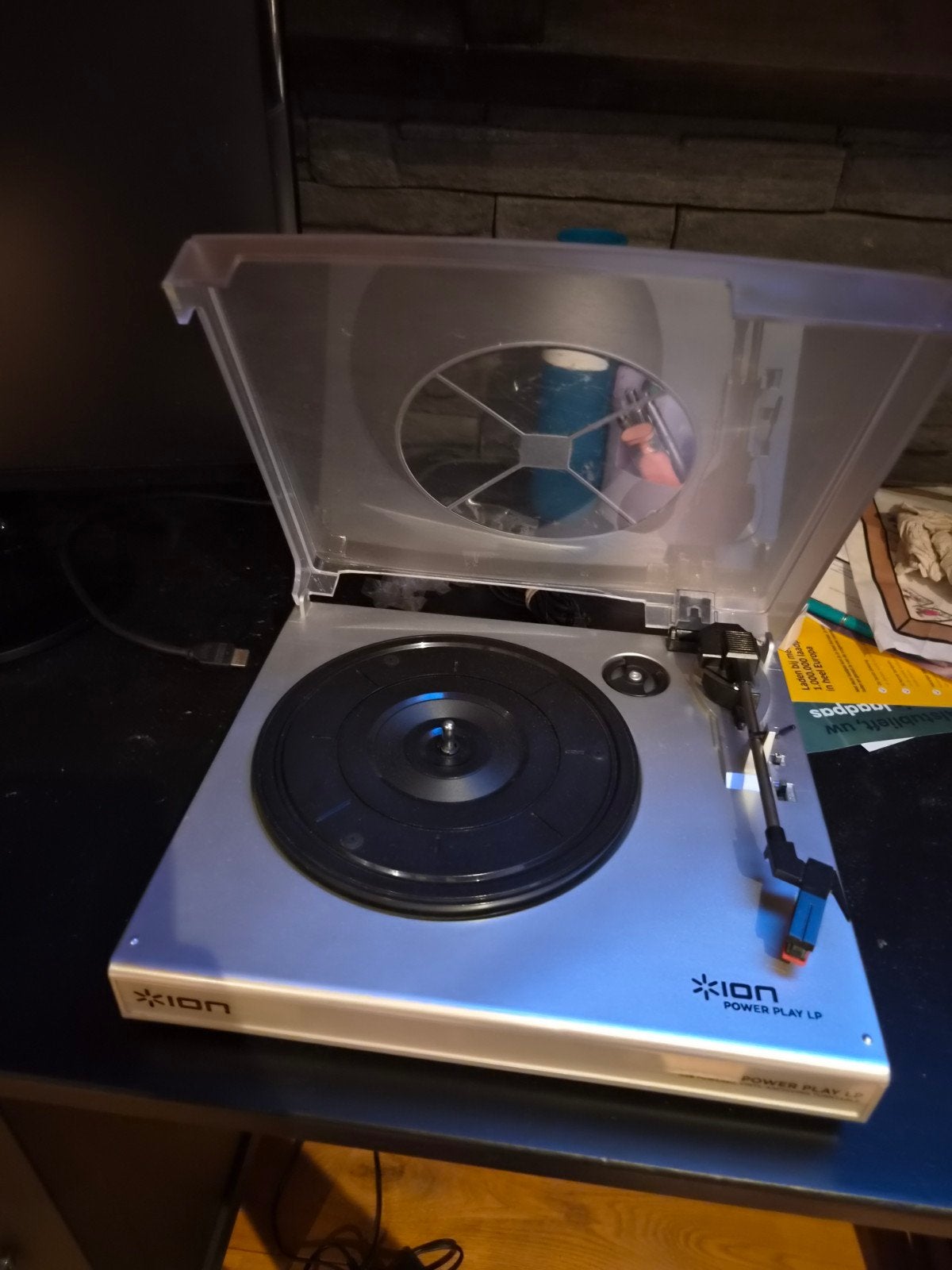 Ion Power Play LP Platenspeler - USB Vinyl Archivering, Overige merken, Ophalen of Verzenden, Zo goed als nieuw, USB-aansluiting