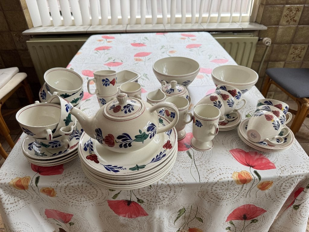 Boerenbond servies, Landelijk/Boerenbont, Ophalen of Verzenden, Zo goed als nieuw, Aardewerk