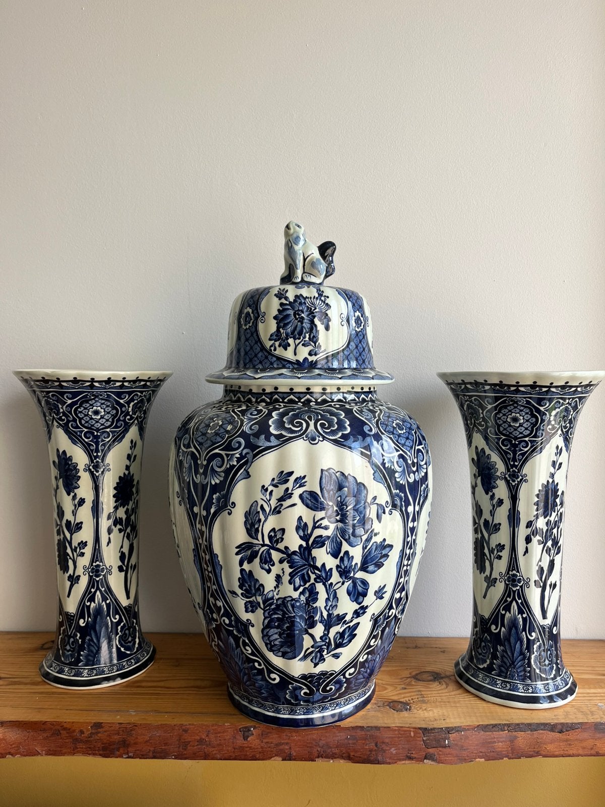 Delfts Blauw - Kaststel - Boch Belgium - Vazen, Antiek en Kunst, Ophalen