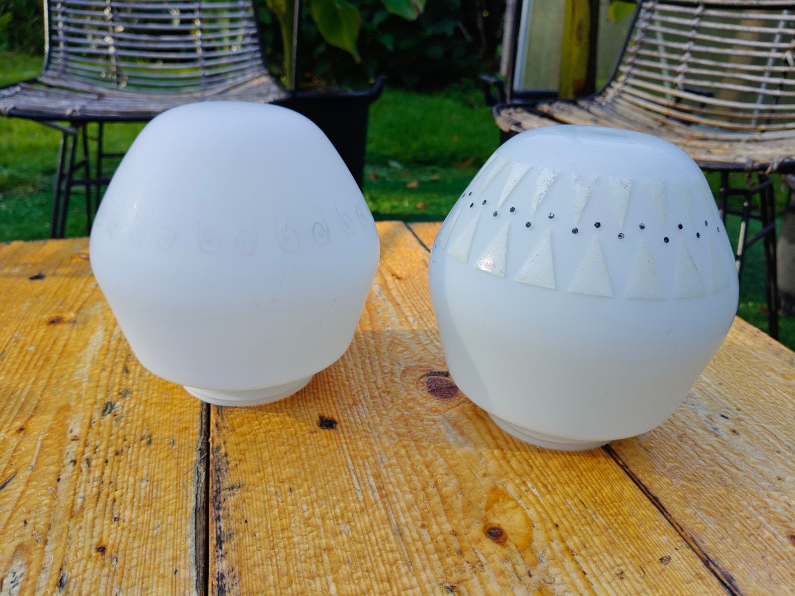 Vintage !  Gratis ! Plafondlampen / jaren 60, Huis en Inrichting, Ophalen, Gebruikt, Plafondlamp, Jaren 60