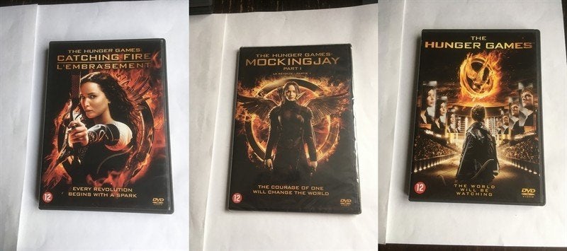 the hunger games 1 2 3 dvd 1 tm 3, Alle leeftijden, Ophalen of Verzenden, Nieuw in verpakking