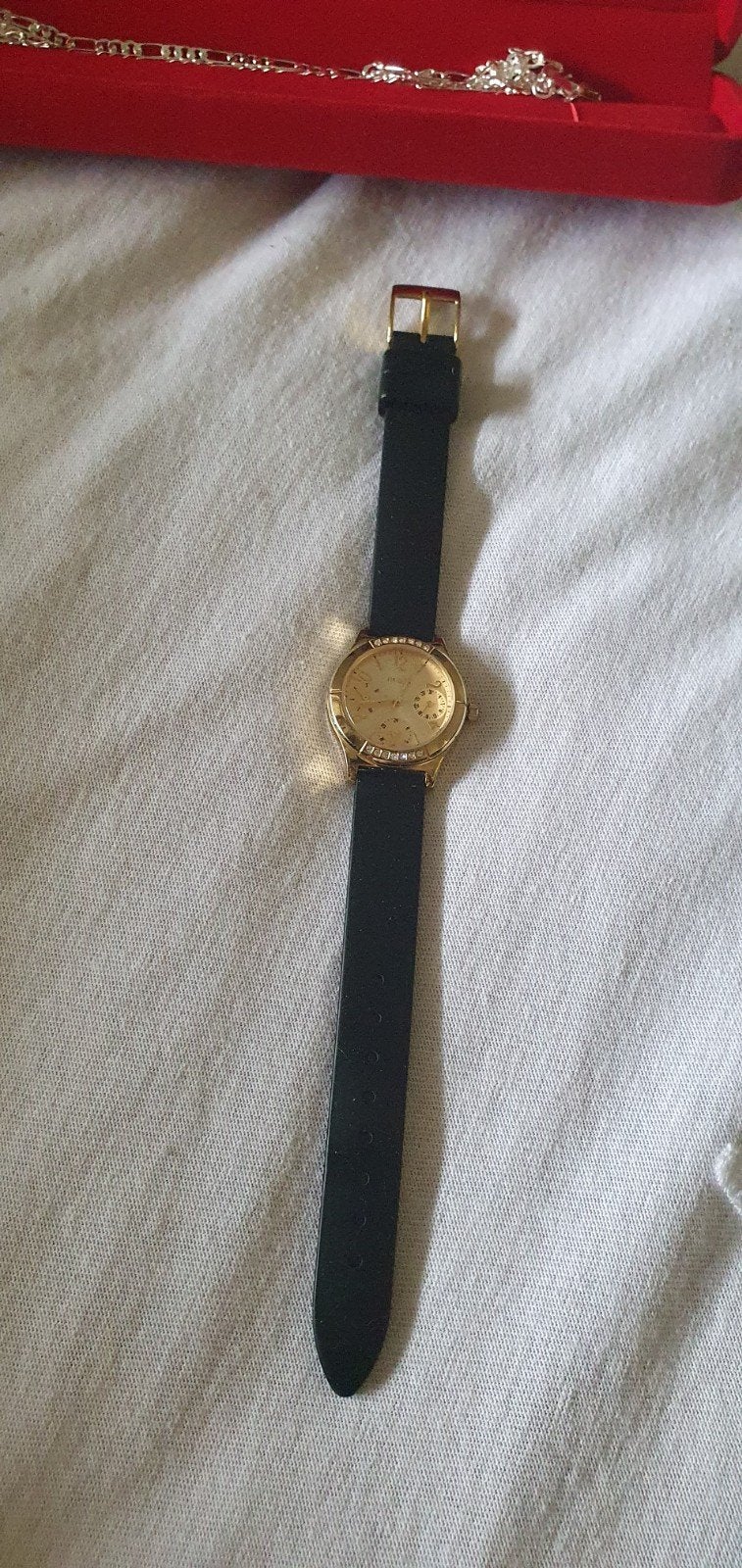 Guess dames horloge, Verzenden, Zo goed als nieuw, Staal, Guess