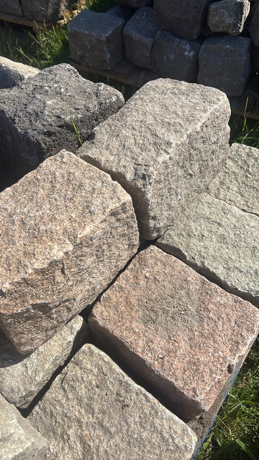 Gebruikte Granieten Keien - per stuk te koop, Tuin en Terras, Ophalen, Gebruikt, Graniet, Kei
